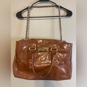 Ivanka Trump Brown Leather Purse with chain